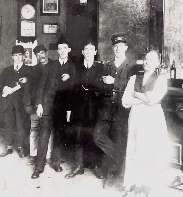 Hugh McLaughlin (third from the right) was born in Carrowmenagh in 1886